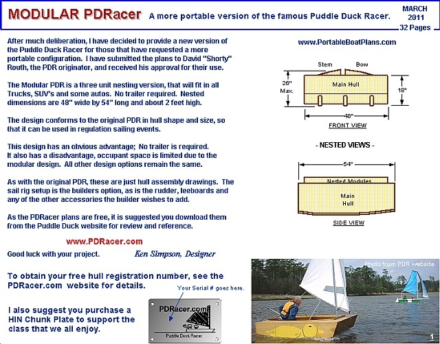 Modular PDRacer Plans Sheet 1