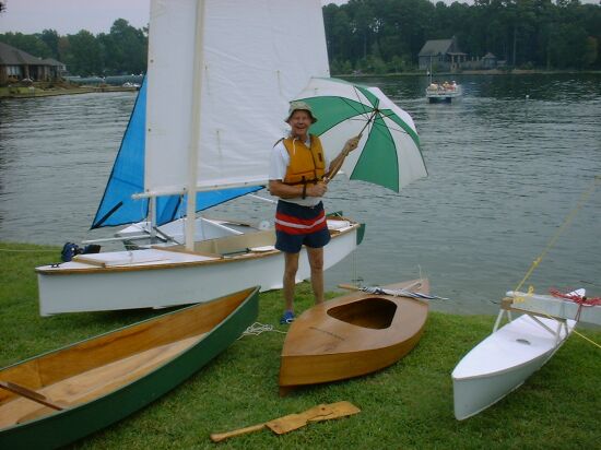  and is holding up his main sail, the 90% jib is furled on the deck