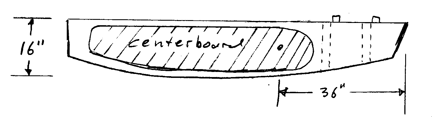 offset centerboard - daggerboard 