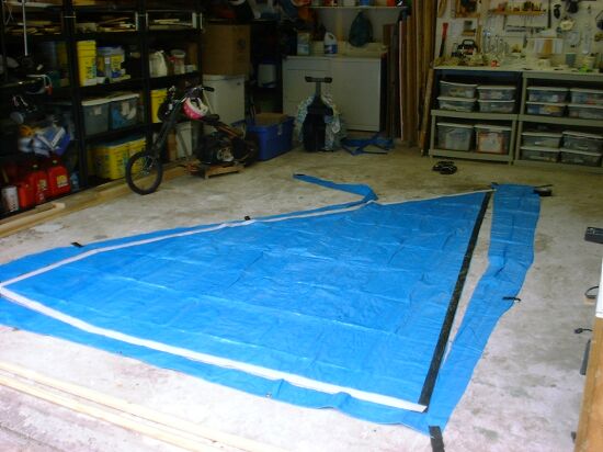 making polytarp sail - step 6