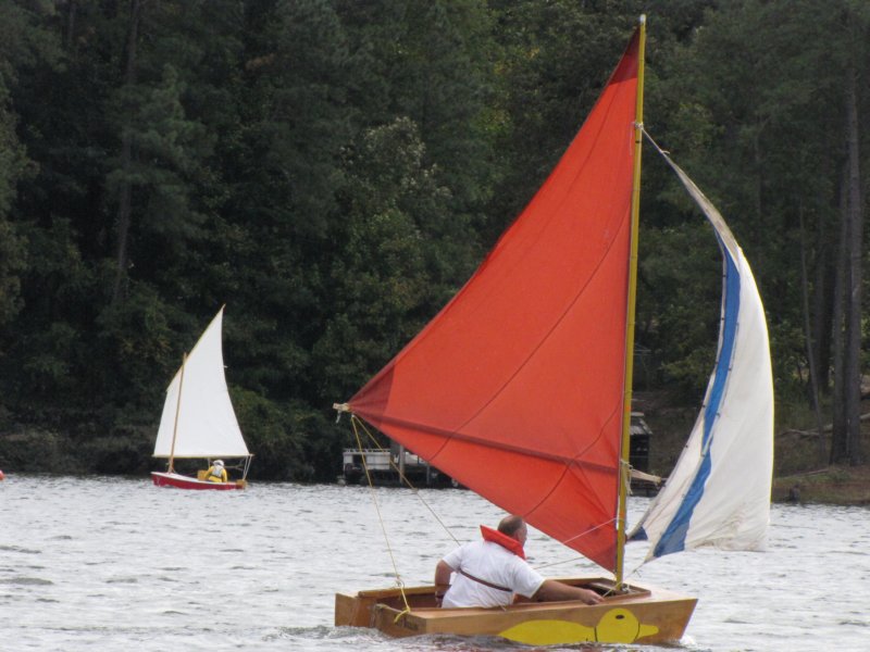 reefing a mutton sprit sail