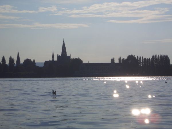 view in the morning from sailboat