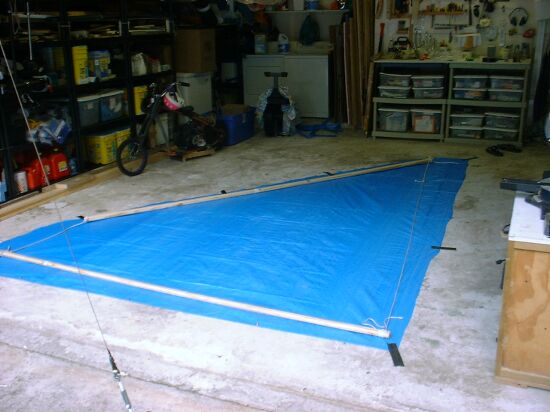 making polytarp sail - step 1