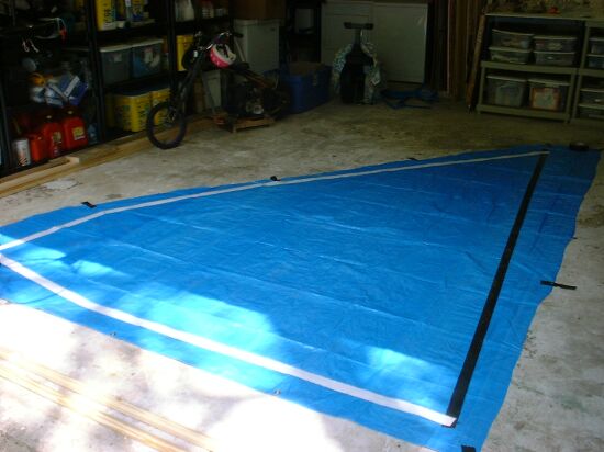 making polytarp sail - step 5