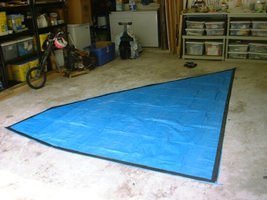 making polytarp sail - step 10